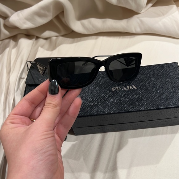 Prada
Triangle Logo Rectangle Acetate & Metal Sunglasses - Picture 2 of 7